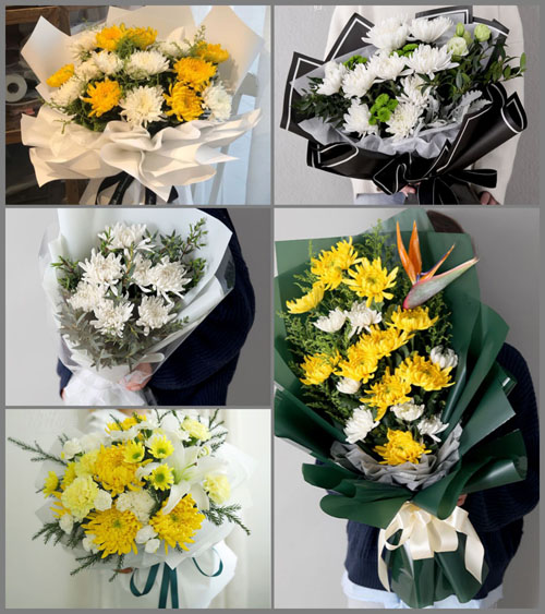 山东菏泽牡丹区马岭岗镇伞头王村白事花束代送